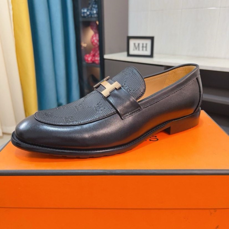H**mes leather shoes